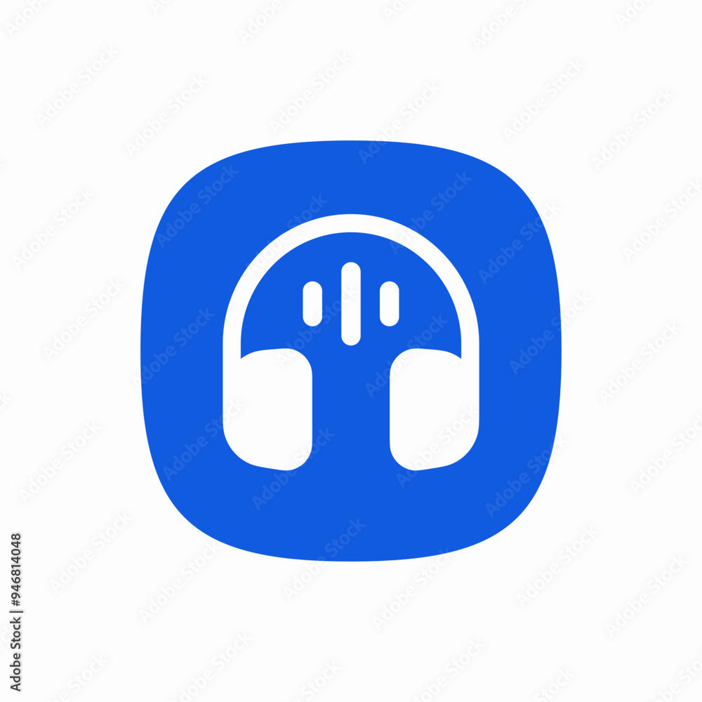 headphones music sound icon sign headphones music sound icon sign
