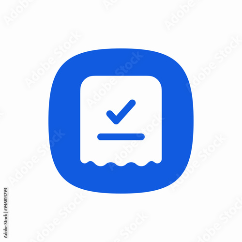 bill invoice check mark icon
