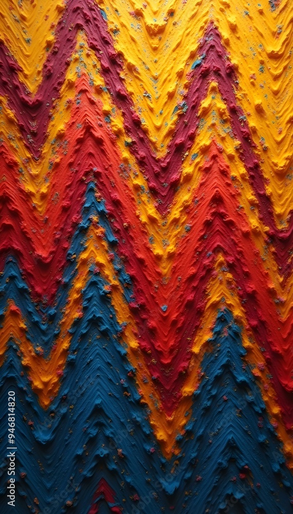 Colorful zigzag pattern with texture shades Colorful zigzag pattern with texture shades