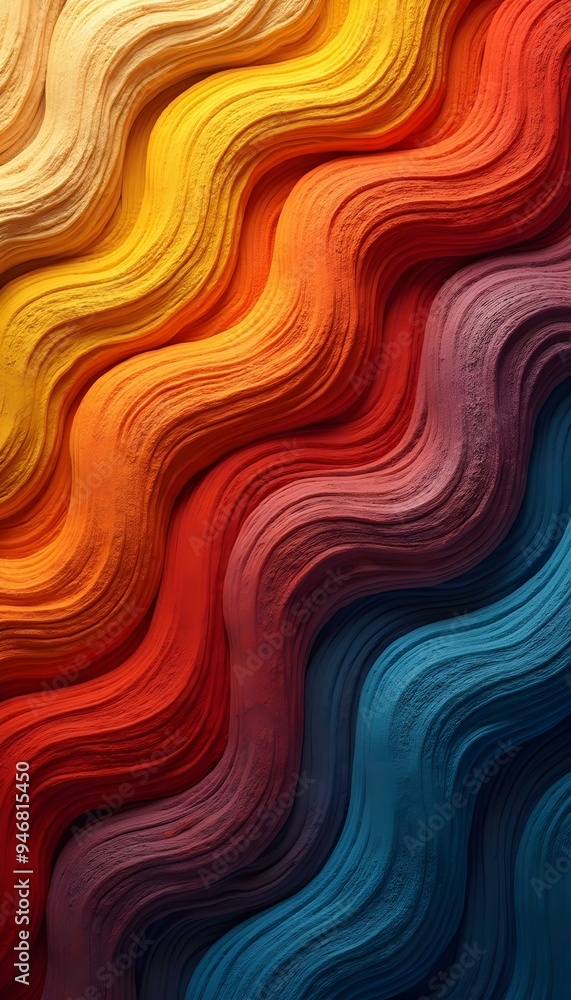 Fototapeta premium Colorful zigzag pattern with texture shades 