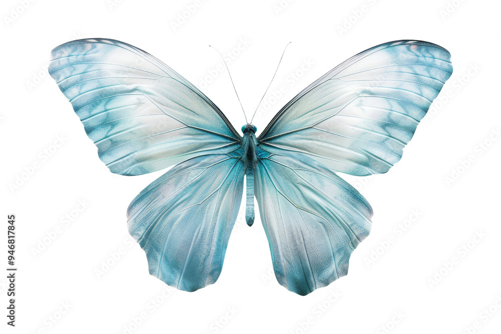 Fototapeta premium Blue Butterfly Isolated