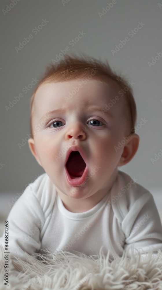 Baby model white background picture Baby model white background picture