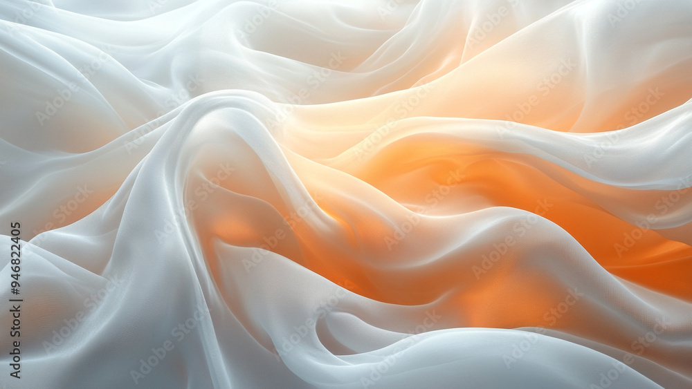 Fototapeta premium Airy Elegance: Smooth Silk Lines in the Background