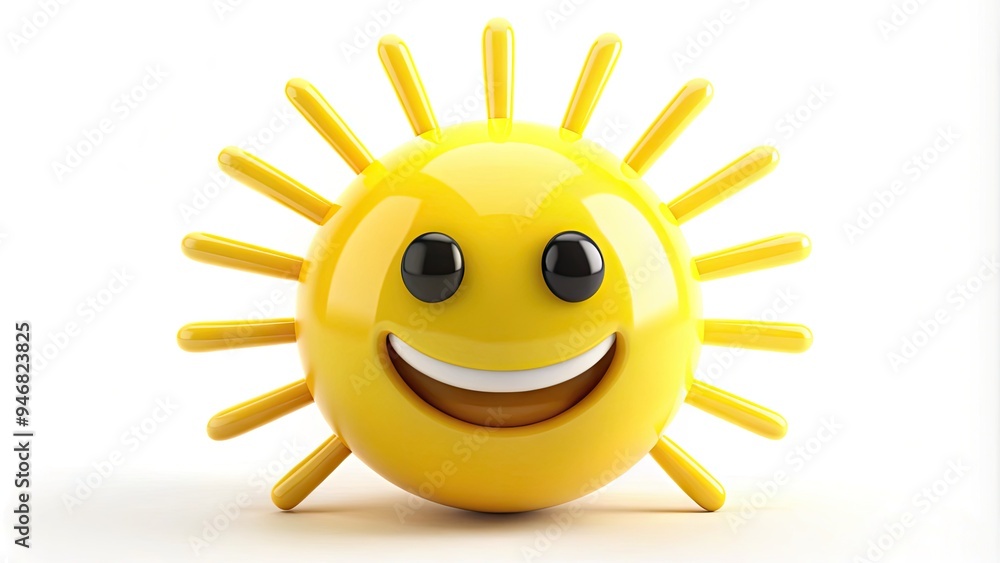 A bright yellow smiley face icon with a broad beaming grin and shining eyes, radiating joy and positivity against a soft white background. A bright yellow smiley face icon with a broad beaming grin and shining eyes, radiating joy and positivity against a soft white background.