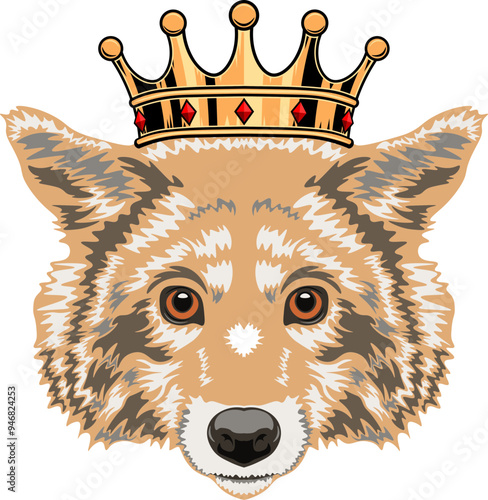 Coyote Face Crown