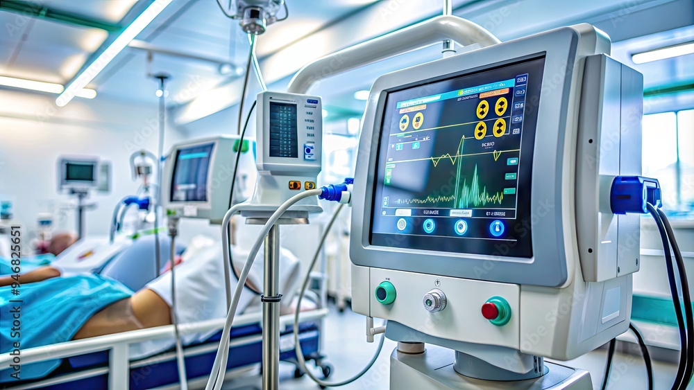 A close-up of a medical oxygen saturation monitor displaying a low reading, surrounded by medical equipment, highlighting the dangers of hypoxia in a clinical setting. A close-up of a medical oxygen saturation monitor displaying a low reading, surrounded by medical equipment, highlighting the dangers of hypoxia in a clinical setting.
