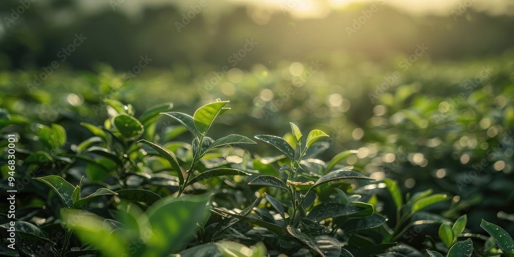 Obraz premium Organic cultivation of a native yerba mate tree Ilex paraguariensis