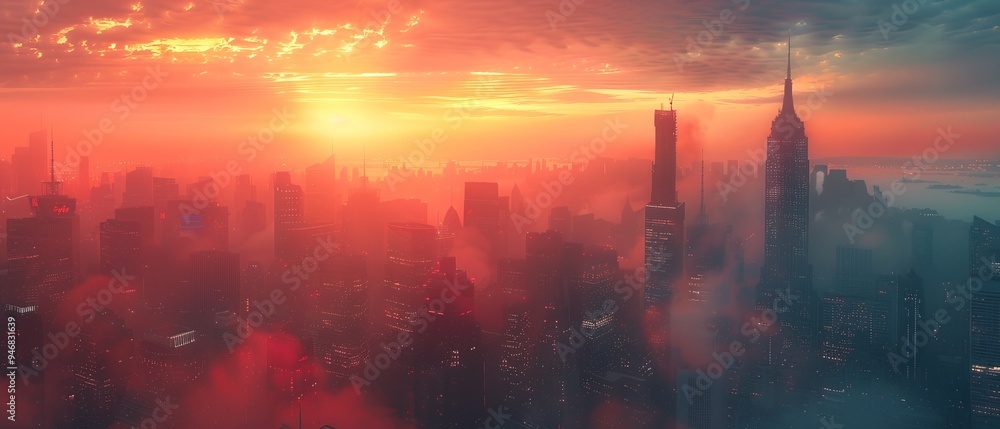 Futuristic metropolis landscape Futuristic metropolis landscape