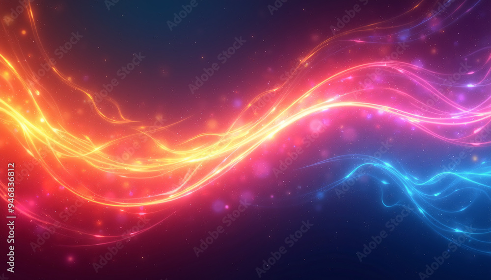 Obraz premium Energetic Abstract Background with Radiant and Vibrant Colors for a Dynamic Wallpaper.