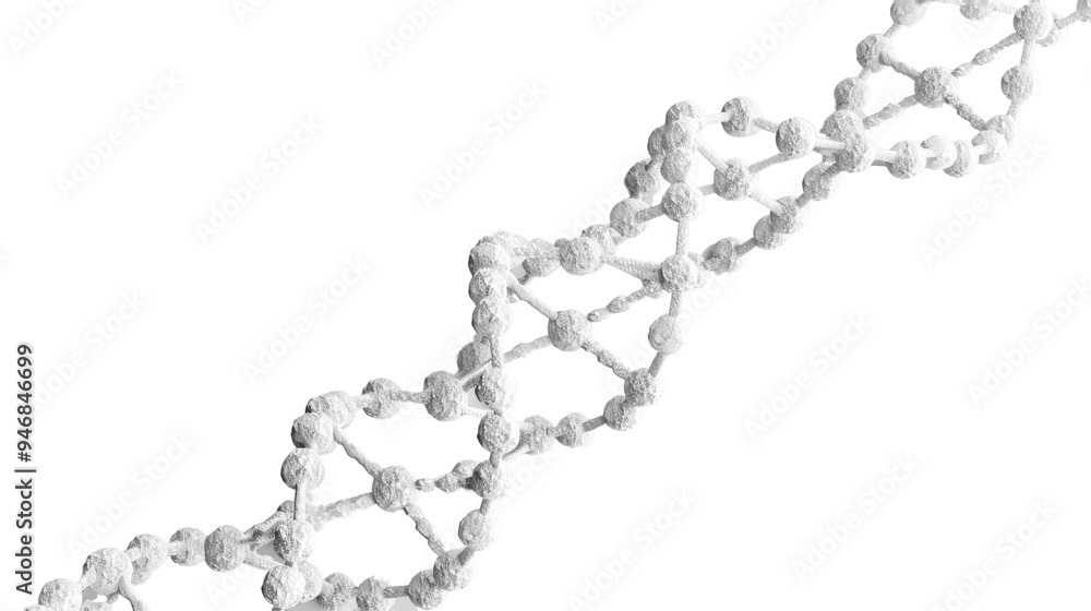 DNA structure isolated on white background DNA structure isolated on white background