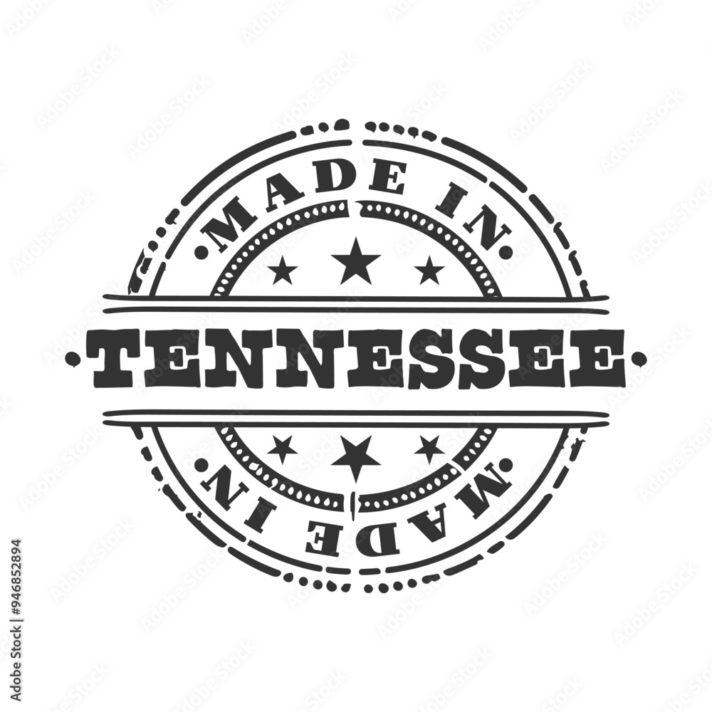 Obraz premium Made in Tennessee Quality Original Stamp Design Vector Art. Vector Seal Badge.