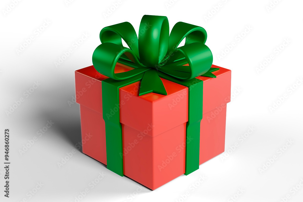 Obraz premium red gift box