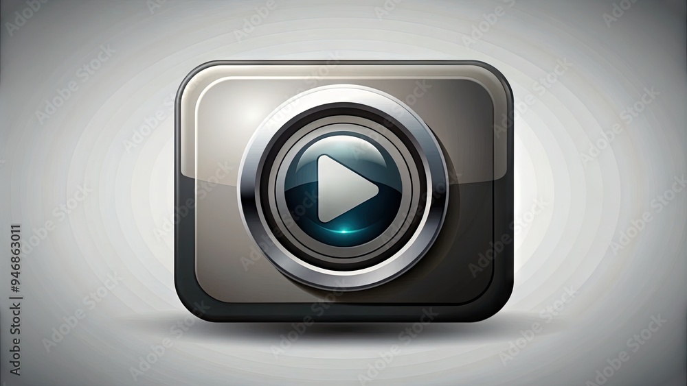 A sleek, modern camera icon with a video play symbol overlay, situated on a neutral background, symbolizing digital multimedia and recording technology. A sleek, modern camera icon with a video play symbol overlay, situated on a neutral background, symbolizing digital multimedia and recording technology.