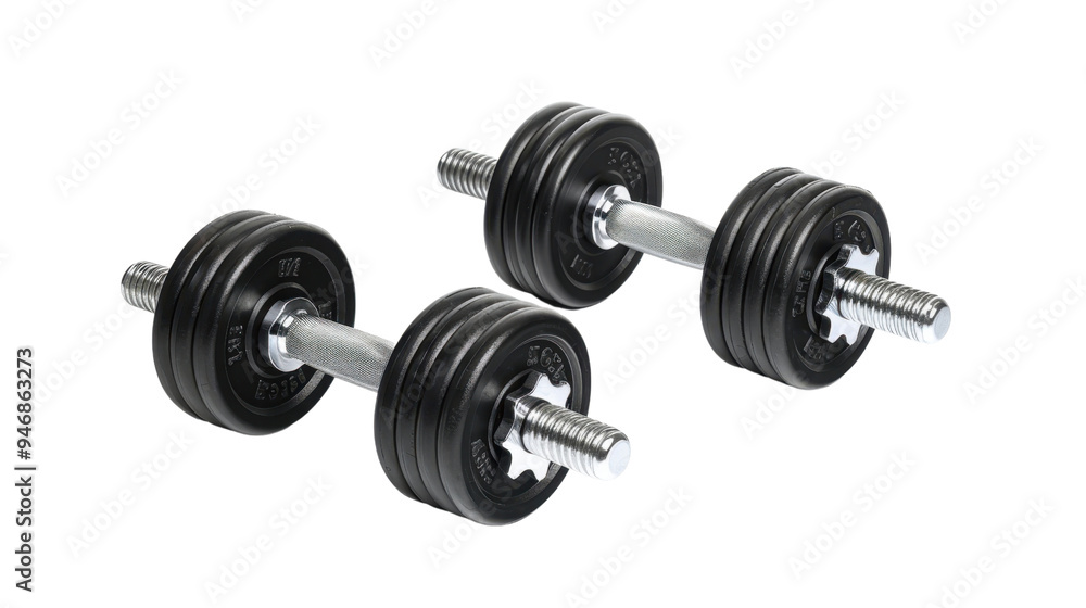 Pair of dumbell isolated on white background Pair of dumbell isolated on white background
