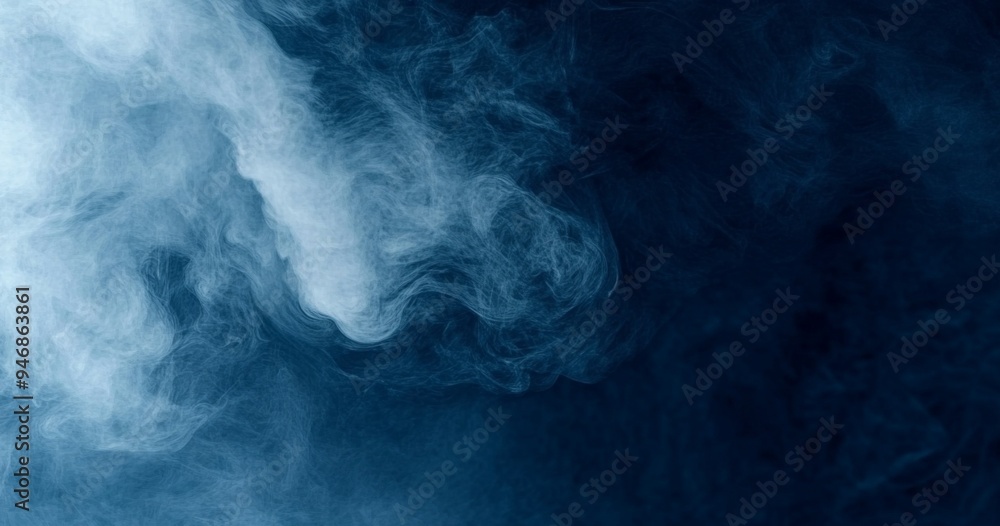 Abstract Dark Blue Water Texture Background with Fog and Smoke in Watercolor Style, Top-Down View, Ideal for High-Resolution Web Banner or Poster Design Abstract Dark Blue Water Texture Background with Fog and Smoke in Watercolor Style, Top-Down View, Ideal for High-Resolution Web Banner or Poster Design