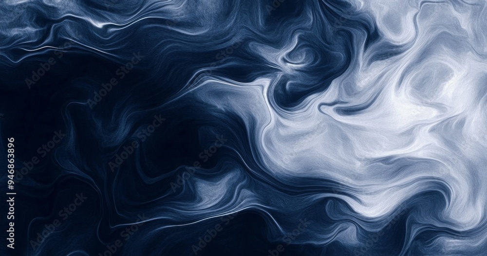 Abstract Dark Blue Water Texture Background with Fog and Smoke in Watercolor Style, Top-Down View, Ideal for High-Resolution Web Banner or Poster Design Abstract Dark Blue Water Texture Background with Fog and Smoke in Watercolor Style, Top-Down View, Ideal for High-Resolution Web Banner or Poster Design