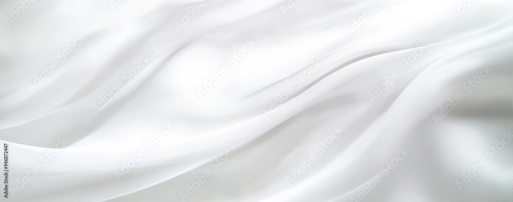Naklejka premium Abstract white background with soft lines and curves, creating an elegant and tranquil atmosphere for design or presentation, perfect for adding depth and beauty to creative projects.