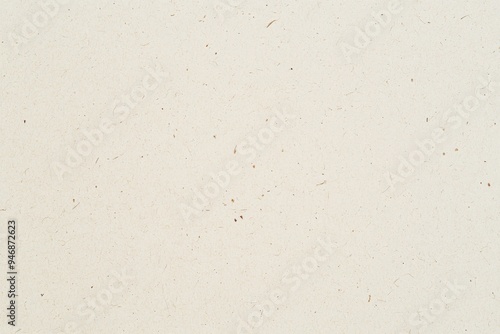 Beige Paper Texture Background with Blank White Cardboard Sheet for Design. Top View, Flat Lay Abstract Background with 2/3 Space for Text.