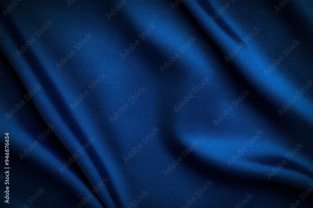Obraz premium Dark Blue Velvet Texture Background with Soft Lighting and Mysterious Atmosphere
