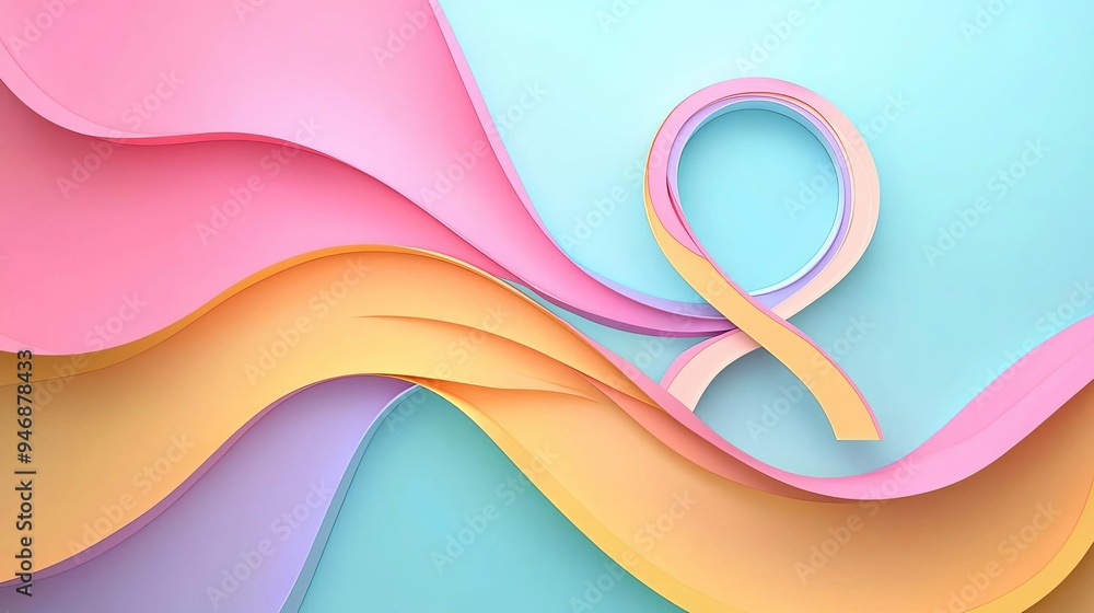 Intersex LGBT education Intersex symbol with fluid lines, gender diversity concept, flat design illustration Intersex LGBT education Intersex symbol with fluid lines, gender diversity concept, flat design illustration