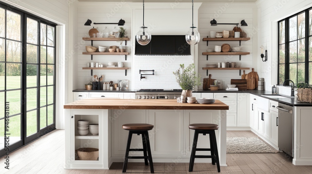 Modern Farmhouse Kitchen Interior Design Modern Farmhouse Kitchen Interior Design
