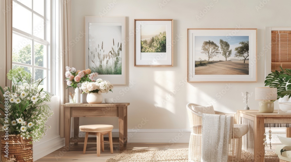 Contemporary Chic: Modern Living Room with Personalized Decor and Natural Elements Contemporary Chic: Modern Living Room with Personalized Decor and Natural Elements