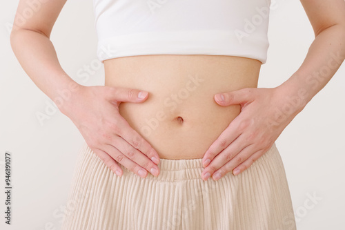 Canvastavla スリムで健康的な女性のお腹周り