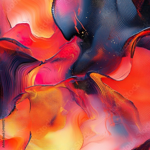 Swirling Colors and Luminous Gradients in Dreamy Modern Abstract wallpaper photo