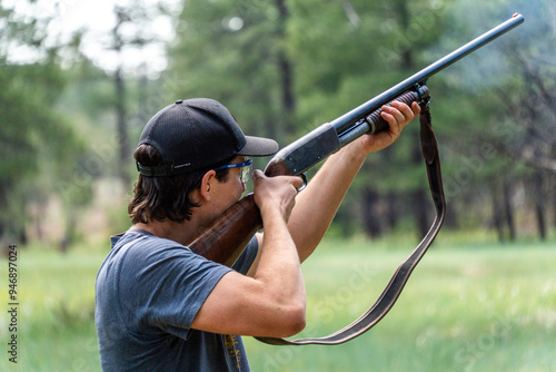 Shooting outdoors photo