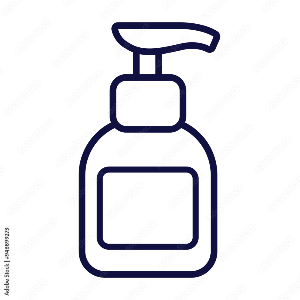 Bottle with dispenser. Liquid soap. Body cream. Vector illustration on white background Bottle with dispenser. Liquid soap. Body cream. Vector illustration on white background