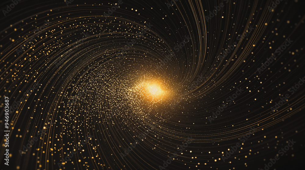 Obraz premium Abstract digital spiral line background electromagnetic wave background Innovation digital background information technology background The background is the background. gradient wave digital wave