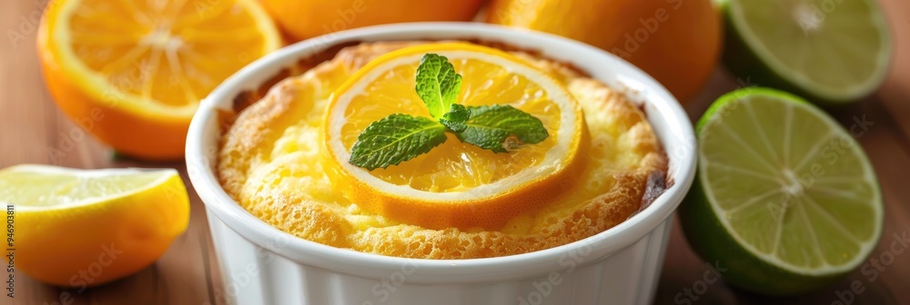 Citrus Fluffy Dessert with Lemons, Limes, and Oranges Citrus Fluffy Dessert with Lemons, Limes, and Oranges
