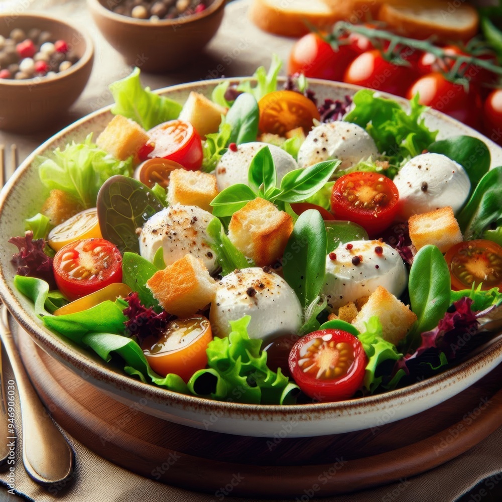 A plate of whipped ricotta with fresh roasted peaches and pitta slices served with a balsamic drizzle and herbs. A plate of whipped ricotta with fresh roasted peaches and pitta slices served with a balsamic drizzle and herbs.