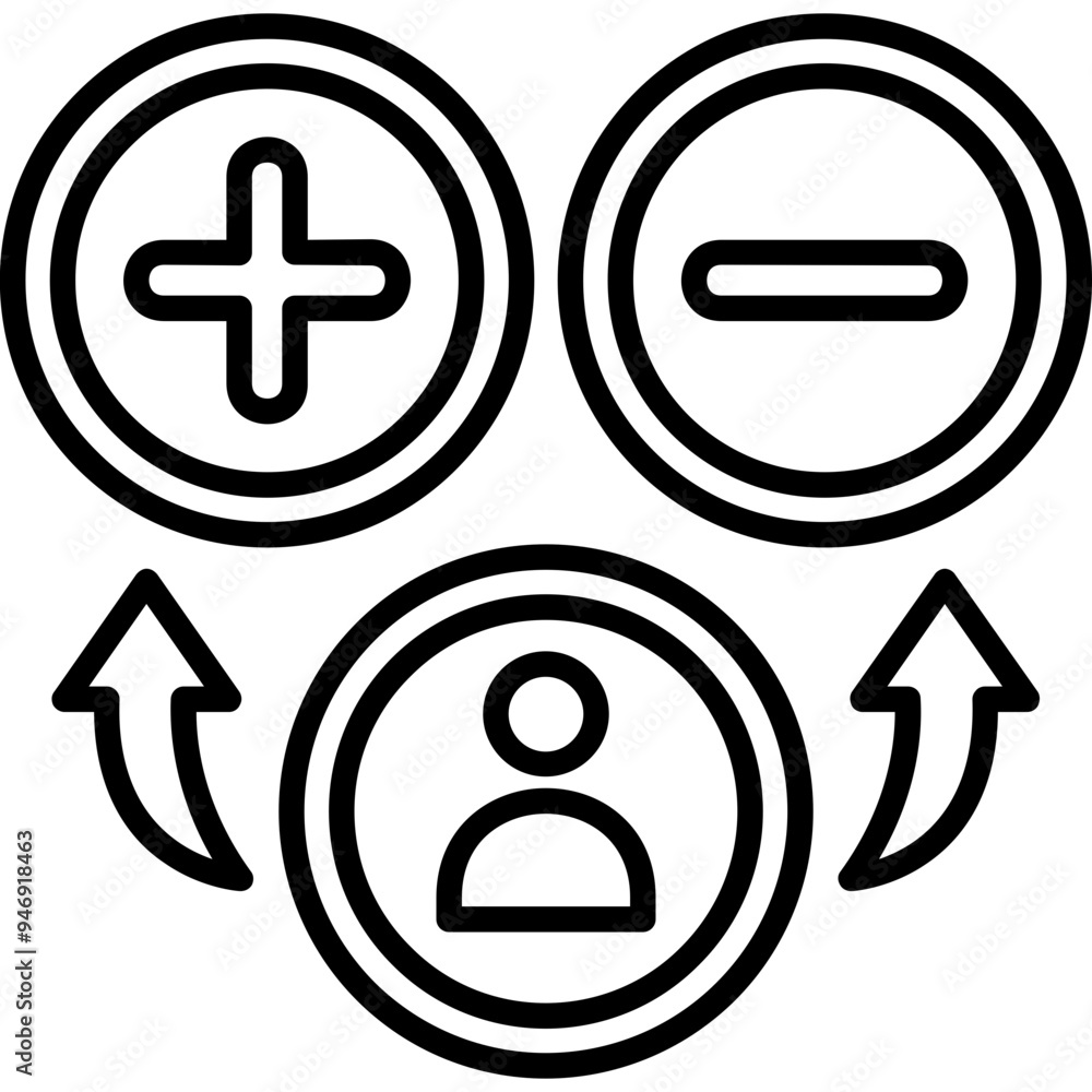 Obraz premium Attitude Icon