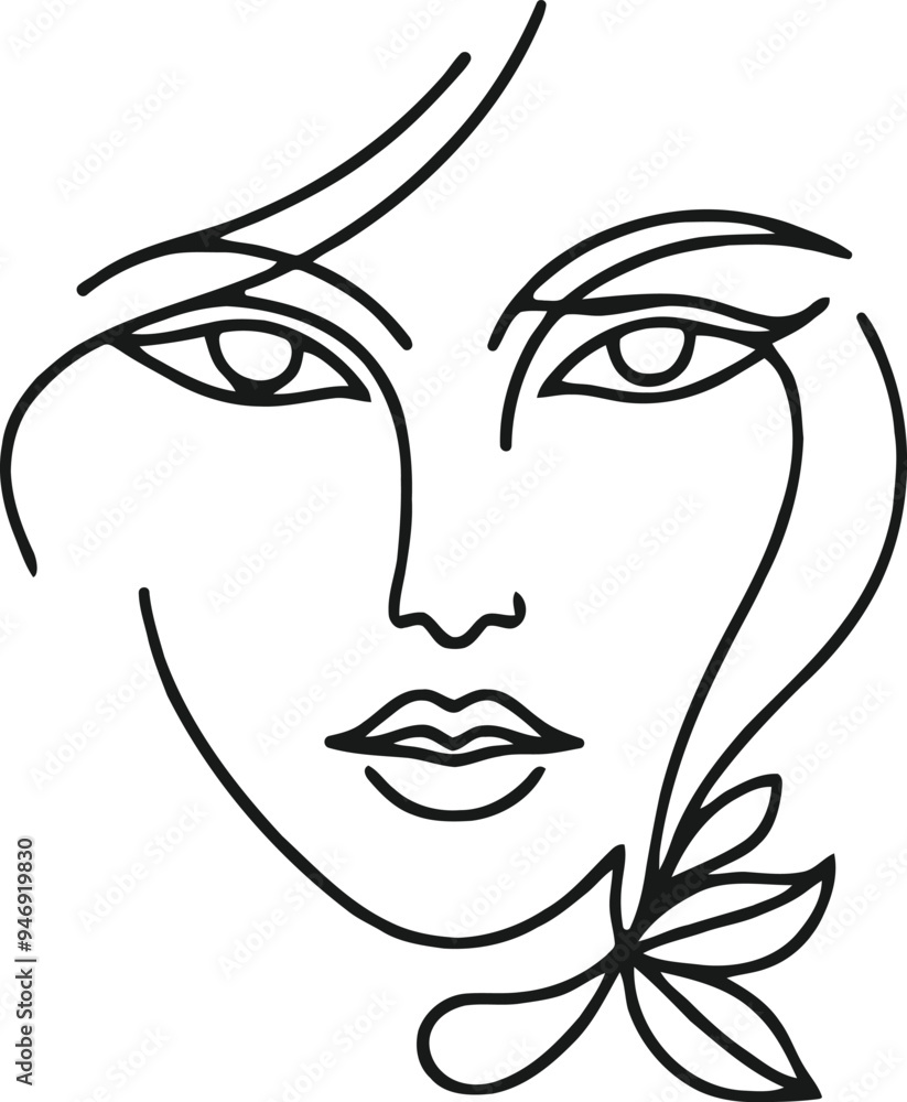 women line art luxury flower beauty skin care logo design women line art luxury flower beauty skin care logo design