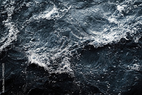 Wallpaper Mural Close-up of water with bubbles. This image depicts a calm and relaxing natural scene. Torontodigital.ca