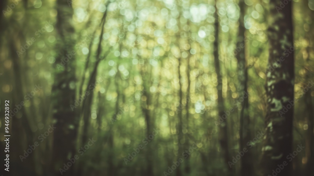 Obraz premium Blurry Forest Abstract