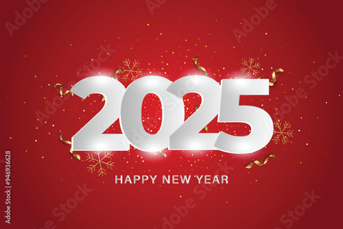 happy new year 2025 celebration background