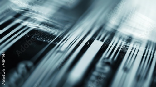 Abstract Barcode Pattern