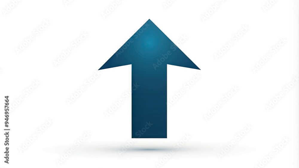 Upward-facing arrow icon isolated on a white background, symbolizing progress, growth, and upward trend, created in a modern, simple, and sleek vector style. Upward-facing arrow icon isolated on a white background, symbolizing progress, growth, and upward trend, created in a modern, simple, and sleek vector style.