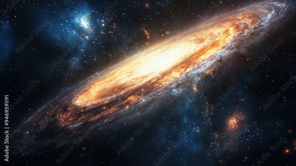 A Spiral Galaxy in the Vastness of Space A Spiral Galaxy in the Vastness of Space