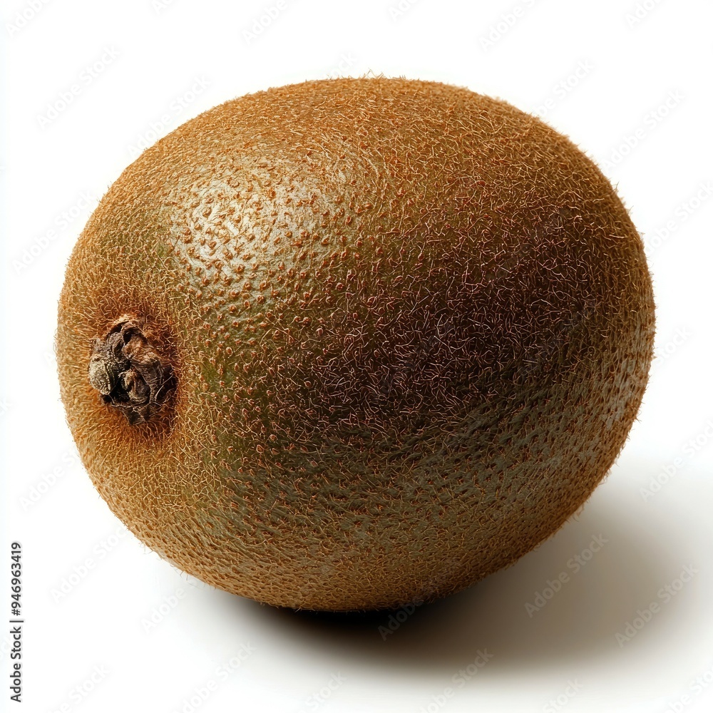 A Single, Whole, Fuzzy Brown Kiwi Fruit A Single, Whole, Fuzzy Brown Kiwi Fruit