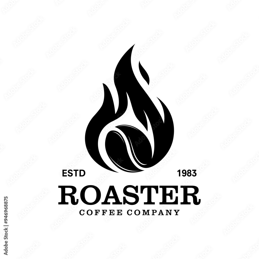 coffee roaster vector design on white background coffee roaster vector design on white background
