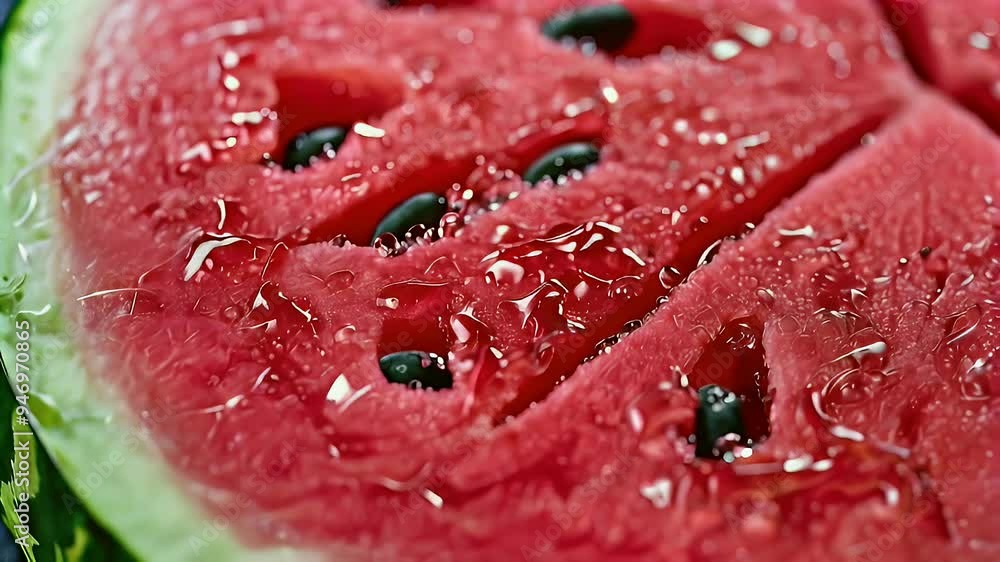 Watermelon Slice with Droplets Watermelon Slice with Droplets