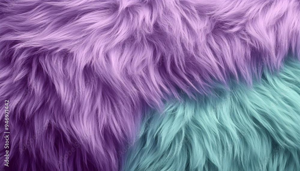 Purple and Turquoise Fur Texture Background Purple and Turquoise Fur Texture Background