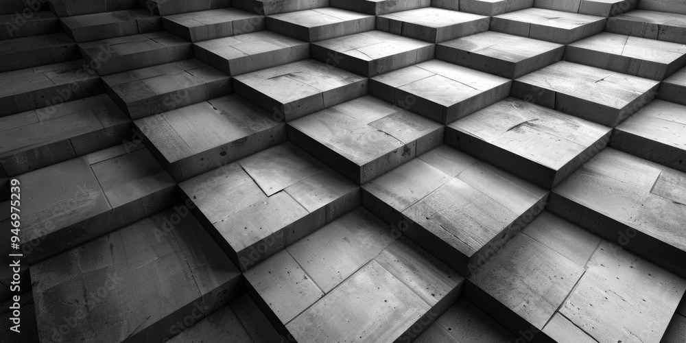 A simple yet interesting architecture design in black and white, great for educational or creative projects A simple yet interesting architecture design in black and white, great for educational or creative projects