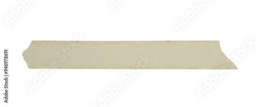 Old adhesive tape isolated on transparent background (PNG File)