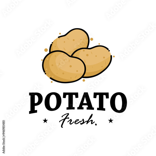 potato logo vector template illustration