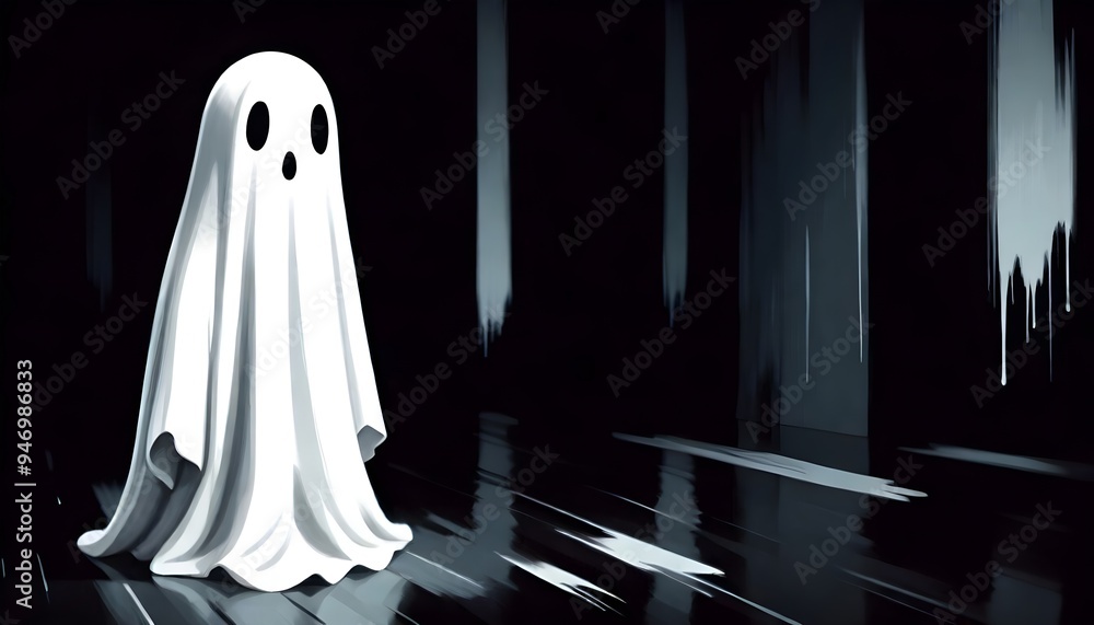 Halloween Ghost Illustration Horror Character Graphic Design Halloween Ghost Illustration Horror Character Graphic Design