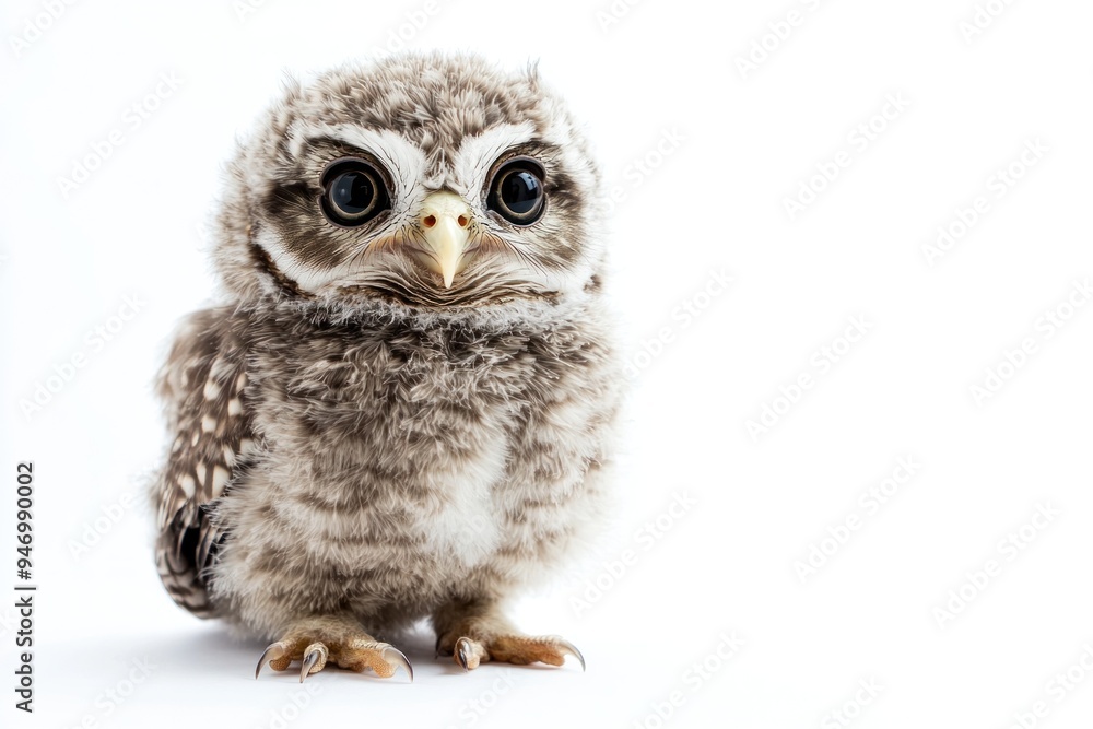 A Close-Up Portrait of a Baby Owl A Close-Up Portrait of a Baby Owl